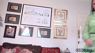 OLDNANNY Busty And Maure Lesbians Masturbating Together