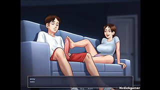 Hot sexy bitch gets her pussy creampied by stepbrother