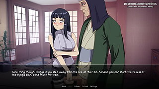 Naruto: Kunoichi Trainer - 18yo Teen Hinata Hyuga Jerks Off Old Man's Cock - #1