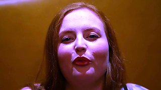 Amateur redhead mom in heels real solo