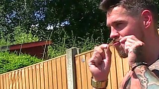 Chessie Kay pisses outdoor