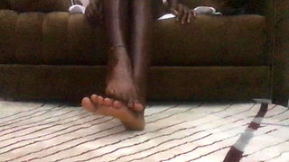 African Ebony Feet Fetish Petite Oiled Teen 18 Sitting