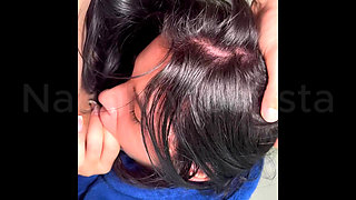 That wet blowjob then in the shower I love to suck the cock of this hottie