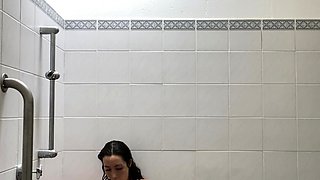 Amateur blonde and brunette lick each other