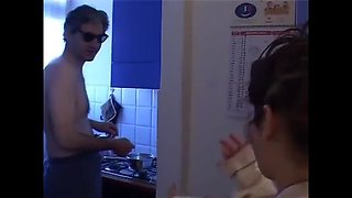 Big Tits Mature Toilet Fuck - Rough Bathroom Sex with Busty Step Uncle