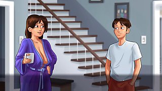 Steamy step-sister gets into the action with gaming session