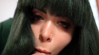 Shae Summers fucking a big cock close up
