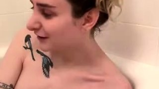 Aoife Bee Flashing Tits In The Bathtub