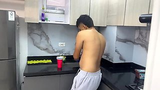 Redhead Stepsister Home Alone - Dirty Glasses Challenge Leads to Taboo Sex