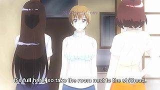 Wet Turn in the Back Row: Squirting Orgasm and Facial Cumshot (Anime Hentai) Eng Sub