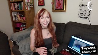 SPH British amateur porn chick humiliating small cocks in he