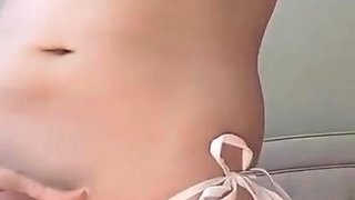 Tiny small tits shemale gets stuffed