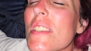 Bareback Anal Creampie on Vocal Moaning Wife