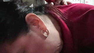 Quiet Girls Are Always the Wildest. Big Tits Wife Doing Sensual Blowjob