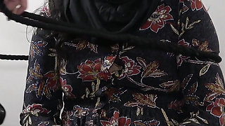 Arab Submissive Housewife Dominated by Big Monster BBC Dildo