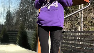Ex wifey blonde homemade solo masturbation fun
