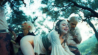 Goblin Monster Cock Gangbang - Anna Claire Trapped In The Woods