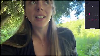 A Walk In The Woods Never Felt So Good! Public Orgasm Almost Caught!