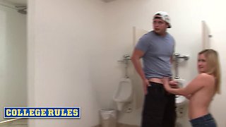 College Boyfriends Get Reamed On Their GFs With FFM Threesome
