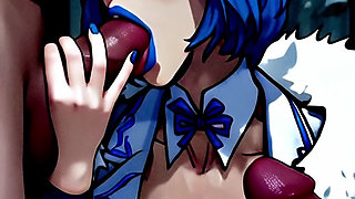 Warmed up the Snow Maiden with hot cum