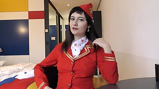 Russian Air Hostess First BBC Fucking