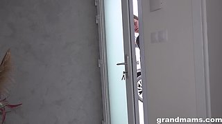 Khloe Kingsley's Hairy Blonde Passion with Old Guy