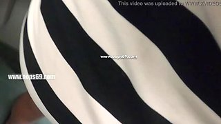 Stranger Fingers Wife's Pussy Under Mini Skirt on Train - Asian Public Voyeur Taboo
