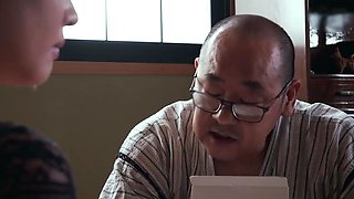 Old man forcing young asian girl to fuck