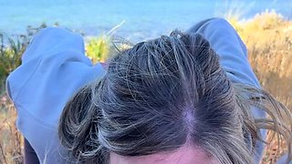 Czech amateur blowjob and fucking POV in public