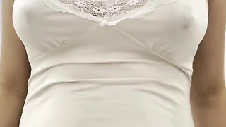 Beautiful Brazilian Girl Squeezes Her Breasts and a Lot of Milk Comes Out