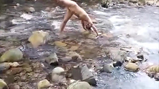 My Friend Also Recorded Me a Little Clip Playing Around in the River