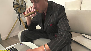 Pregnant Secretary Rough Ass Fucked by Her Boss