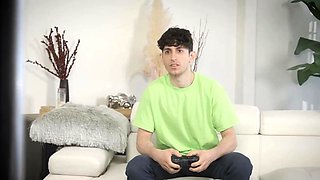 Coralyn gives her son's friend a hard-on