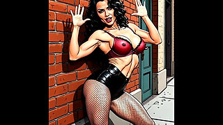 Casting for a 40-year-old Sexy Slut. Cartoon. MILF Black Stockings