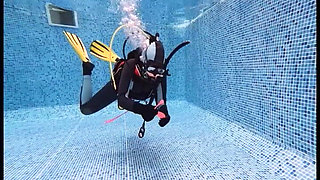 Scuba Agent Lucy Returns Underwater Diver Searches for Secret Device