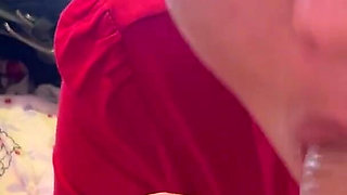 Before School Stepdaughter Gives Me a Blowjob to Hold Me