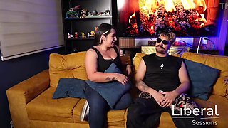 COUGAR with fat baps porks a stranger in a fucktape