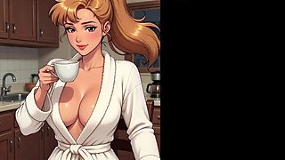 StepmomArt Delivers Slippery Hentai JOI Instructions to Big-Titted Big-Butt Stepmom