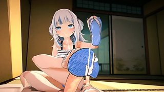 Hentai chick enjoys anal sex at the gym