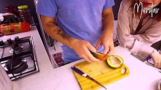 Stepmom Fucks Me in Kitchen Before Dad Comes Home - Amateur Russian MILF POV