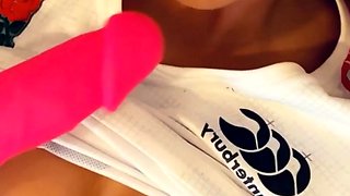 Big boobs milf masturbates with her dildo