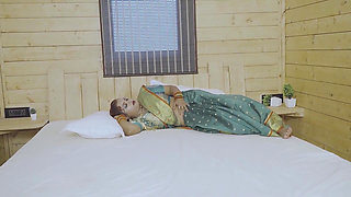 A Sexy Elder Stepbrother's Wife Wants to Massage Her Body with Her Deborji, Hardcore Bhabi Sex