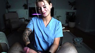 Amateur girlfriend full handjob with facial cumshot