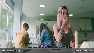 Emma Mackey has sex in the car and sex in another non-nude scene