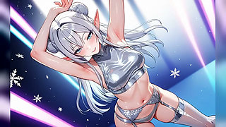Silver Ice Elf Crystal Palace Dance - Sexy AI Babes