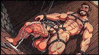 White and Black Men Showing Massive Cocks