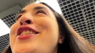 Russian Stripchat camwhores in public