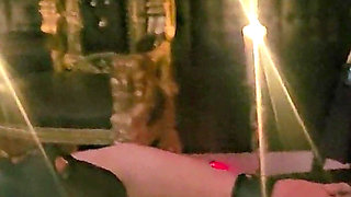 Stina Stone Femdom Handjob Tease Denial Facesitting by Mistress in Leather Gloves Part 1