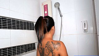 Curvy Thai MILF bargirl POV BJ and fuck