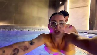 Big-chested Brazilian T-girl Lovemaking At The Pool